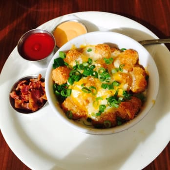 Eat Chow - Cheesy tots bacon on the side - Breakfast & Brunch Near Me - Costa Mesa, California Eat Chow - Cheesy tots bacon on the side - Breakfast & Brunch Near Me - Costa Mesa, California