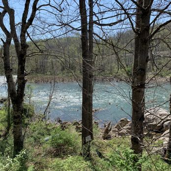 Greenbrier River Campground - View from porch. - Campgrounds Near Me - Alderson, West Virginia Greenbrier River Campground - View from porch. - Campgrounds Near Me - Alderson, West Virginia