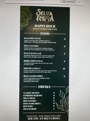 Menu photo 1 Selva Rosa Maitland, FL Menu photo 1 Selva Rosa Maitland, FL