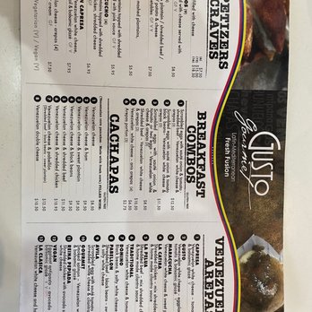 Gusto Gourmet - Menu - Venezuelan Near Me - Houston, Texas Gusto Gourmet - Menu - Venezuelan Near Me - Houston, Texas