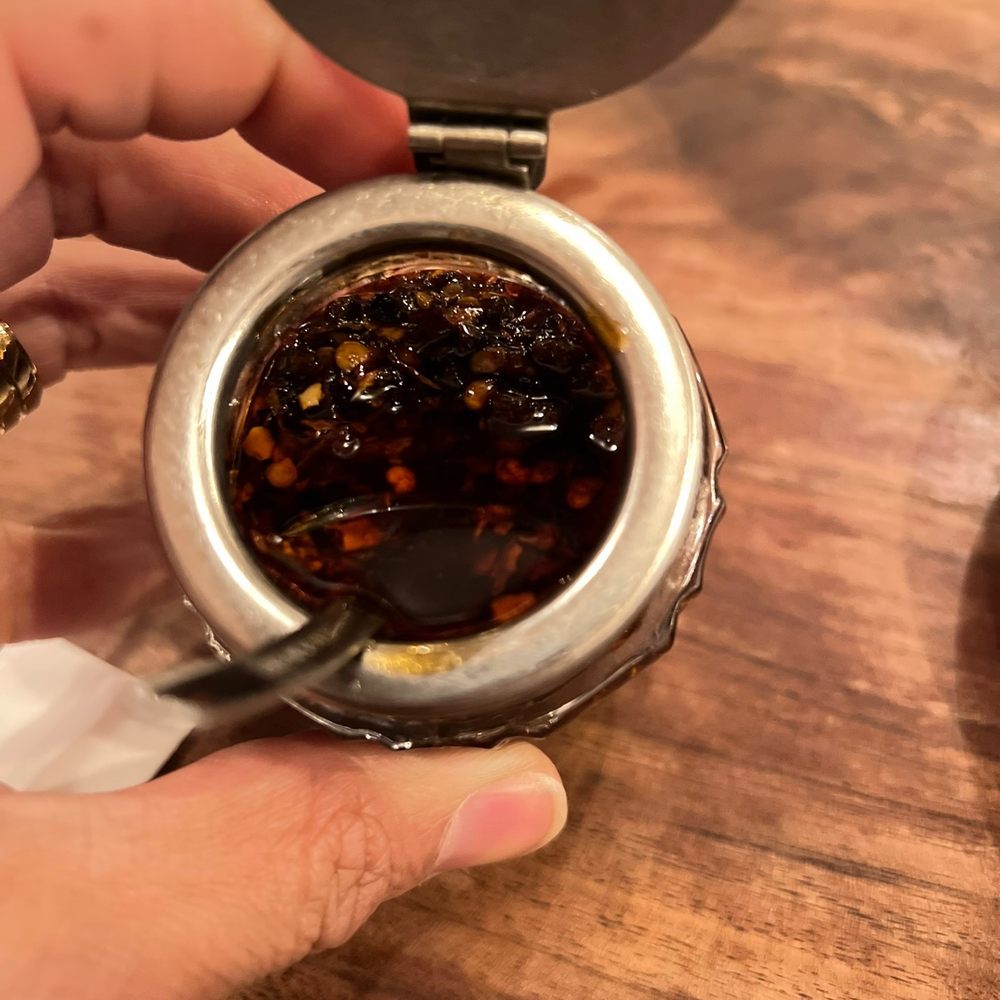Kogane Ramen-Brooklyn Heights - Crunchy chili oil (amazing) I ate the entire thing - Ramen Near Me - Brooklyn, New York Kogane Ramen-Brooklyn Heights - Crunchy chili oil (amazing) I ate the entire thing - Ramen Near Me - Brooklyn, New York
