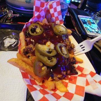 Frozen Courage - Loaded fries (chopped beef) - Cocktail Bars Near Me - Houston, Texas