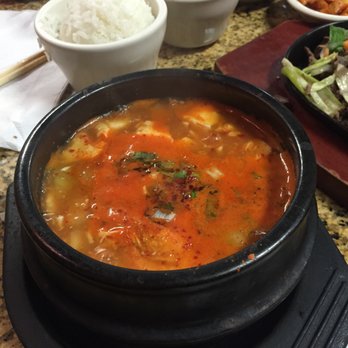 Korean Grill - Seafood soft tofu jjigae - Korean Near Me - Austin, Texas Korean Grill - Seafood soft tofu jjigae - Korean Near Me - Austin, Texas