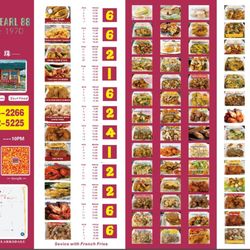 Pearl 88 - Menu