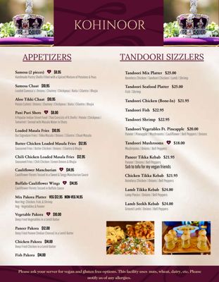 Menu photo 7 KOHINOOR Indian Cuisine Pleasant Hill, CA