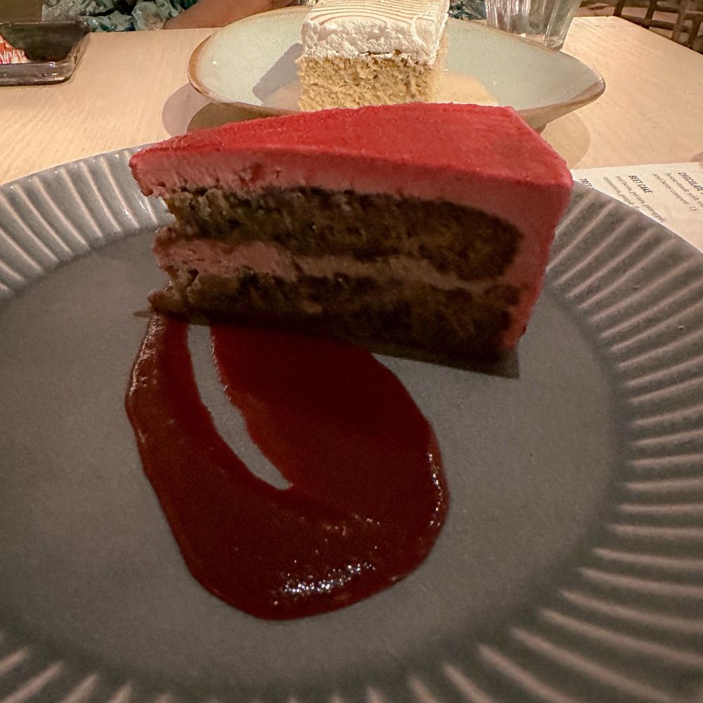 Graffiti Raw - Beet cake and tres leches in the back @cl2foodies on ig~ - Seafood Near Me - Houston, Texas