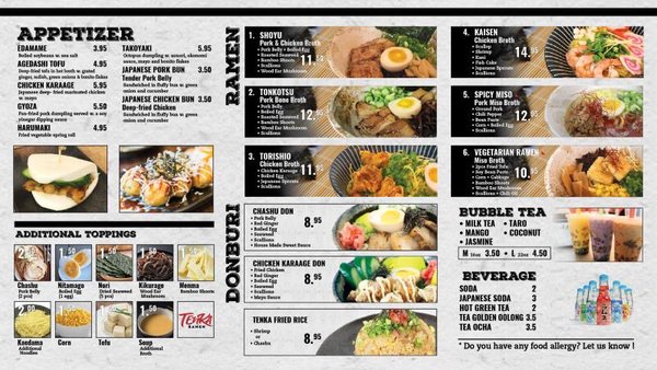 Menu photo 7 Tenka Ramen Minneapolis, MN Menu photo 7 Tenka Ramen Minneapolis, MN