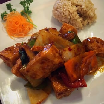 Harvest House - Thai basil tofu with brown rice. - Sushi Bars Near Me - Stratford, Connecticut Harvest House - Thai basil tofu with brown rice. - Sushi Bars Near Me - Stratford, Connecticut