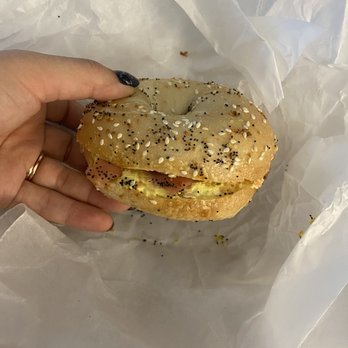 Bodo's Bagels - Everything bagel with eggs - Bagels Near Me - Charlottesville, Virginia