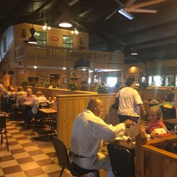 Mack's On The River - Even though it's large and open, the noise level is low.