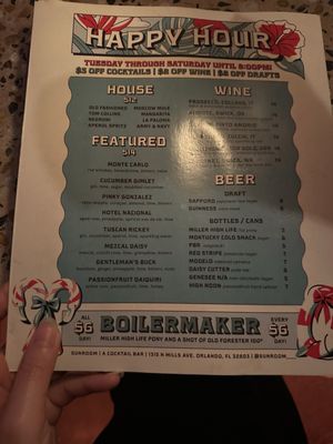 Menu photo 1 Sunroom Orlando, FL