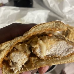 Kyra’s Mesquite Chicken Fish and More - Sweet and spicy tender sandwich