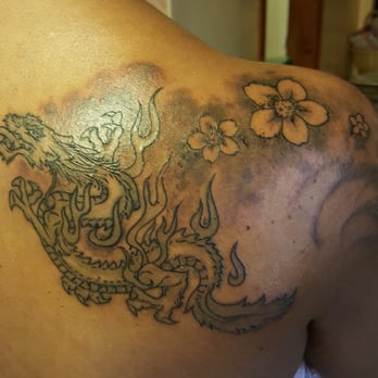 Brooklyn Tattoo - Lite smoke shading and cherry blossom add on - Tattoo Near Me - Brooklyn, New York Brooklyn Tattoo - Lite smoke shading and cherry blossom add on - Tattoo Near Me - Brooklyn, New York