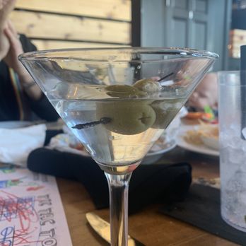 The Rail - Another martini that came to the table - no sips out of it yet. Take that olive out and that's definitely not what I paid for. - Burgers Near Me - Strongsville, Ohio The Rail - Another martini that came to the table - no sips out of it yet. Take that olive out and that's definitely not what I paid for. - Burgers Near Me - Strongsville, Ohio