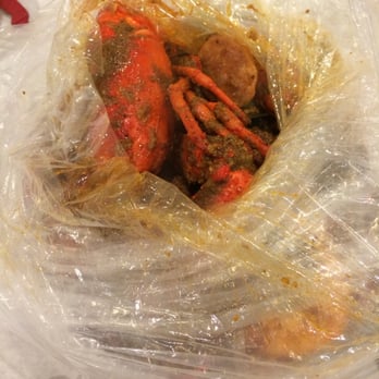 Cajun King Aiea - Combo 1, looks gross but hopefully it tastes good! - Seafood Near Me - Aiea, Hawaii
