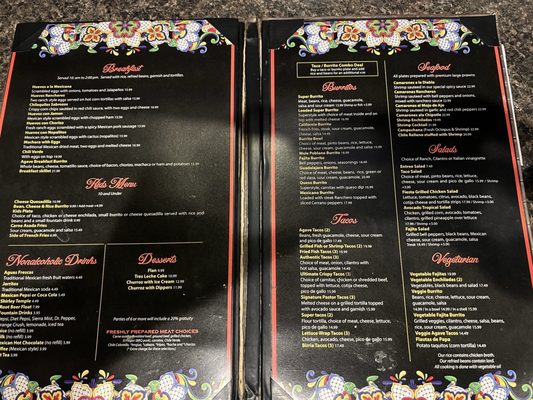 Menu photo 2 El Agave Taqueria Auburn, CA