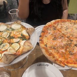 Mushroom pizza and star pizza Mushroom pizza and star pizza
