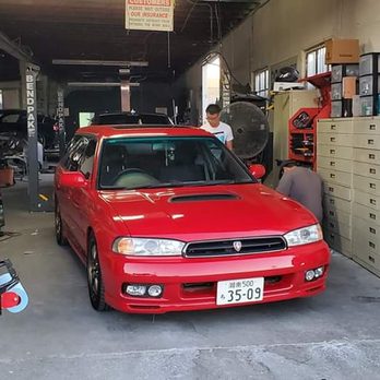 TL Autobody - 1995 RHD Subaru Legacy Wagon in for weatherstripping and rear spoiler install. - Body Shops Near Me - South El Monte, California