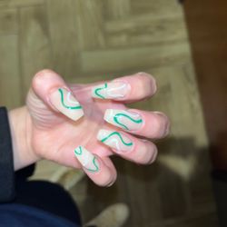 Castle Luxury Nail Spa - Jay did a great job! No cuts or leftover glue.