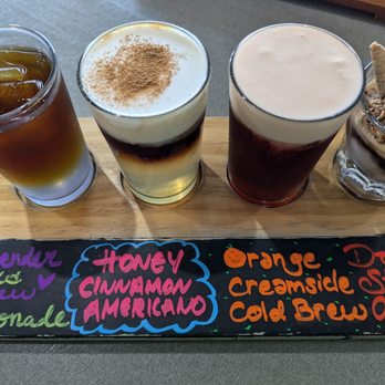 Medina River Coffee - Summer Latte flight - Coffee & Tea Near Me - San Antonio, Texas Medina River Coffee - Summer Latte flight - Coffee & Tea Near Me - San Antonio, Texas