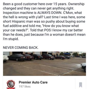 Premier Auto Care - My facebook review - Auto Repair Near Me - Houston, Texas