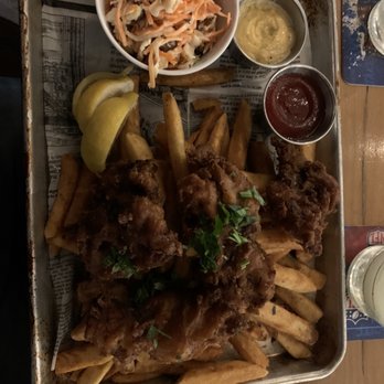 Biergarden Encinitas - Fish and BIER BATTERED FISH N CHIPS - New American Near Me - Encinitas, California