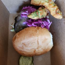 Fried Avocado Burger