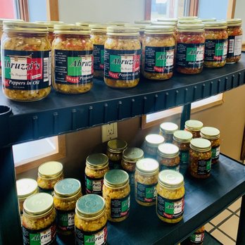 Norcia Bakery - jars of pickled vegetables on a shelf - Bakeries Near Me - Canton, Ohio