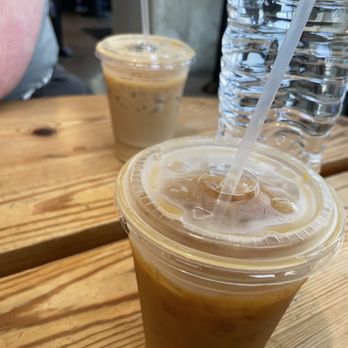 Merit Coffee - Cold brew with oat milk, Lavender Iced Latte with oat milk - Coffee & Tea Near Me - Austin, Texas Merit Coffee - Cold brew with oat milk, Lavender Iced Latte with oat milk - Coffee & Tea Near Me - Austin, Texas