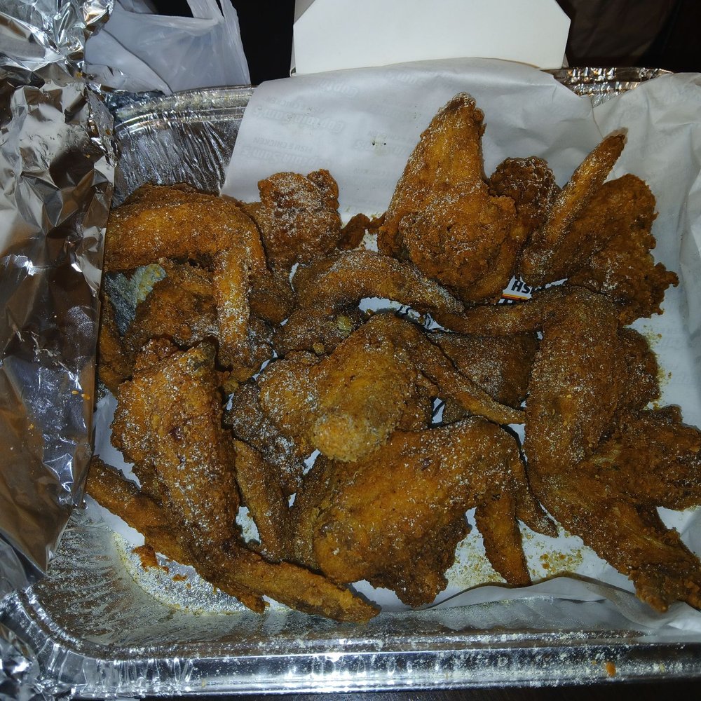 Captain Sam's Fish & Chicken - 20 Piece Chicken Wing Order Fried Hard. - Fish & Chips Near Me - Spring Valley, California
