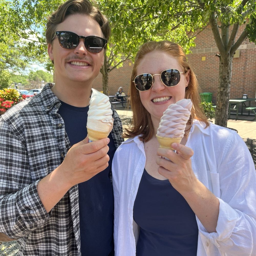 Blueberry twist and twist cone! Blueberry twist and twist cone!