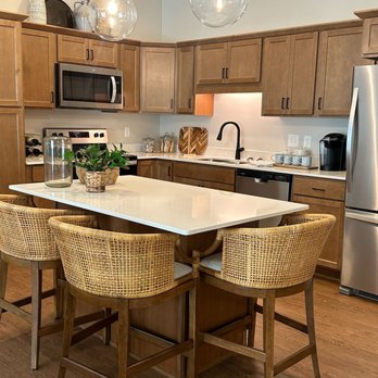 Saint Therese of Corcoran - Apartment kitchens at Corcoran include full-size appliances and an island. - Assisted Living Facilities Near Me - Corcoran, Minnesota Saint Therese of Corcoran - Apartment kitchens at Corcoran include full-size appliances and an island. - Assisted Living Facilities Near Me - Corcoran, Minnesota
