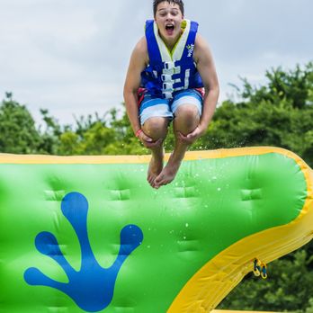 Great Escapes RV Resorts North Texas - Wibit Water Obstacle Course - RV Parks Near Me - Perrin, Texas Great Escapes RV Resorts North Texas - Wibit Water Obstacle Course - RV Parks Near Me - Perrin, Texas