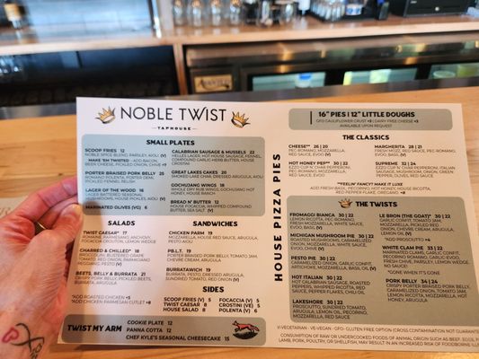 Menu photo 2 Noble Twist Taphouse Saugatuck, MI Menu photo 2 Noble Twist Taphouse Saugatuck, MI