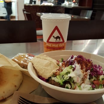 Naf Naf Grill - Steak Schwarma rice bowl - Middle Eastern Near Me - Rosemont, Illinois