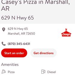 Casey's - Hours of operation, etc.