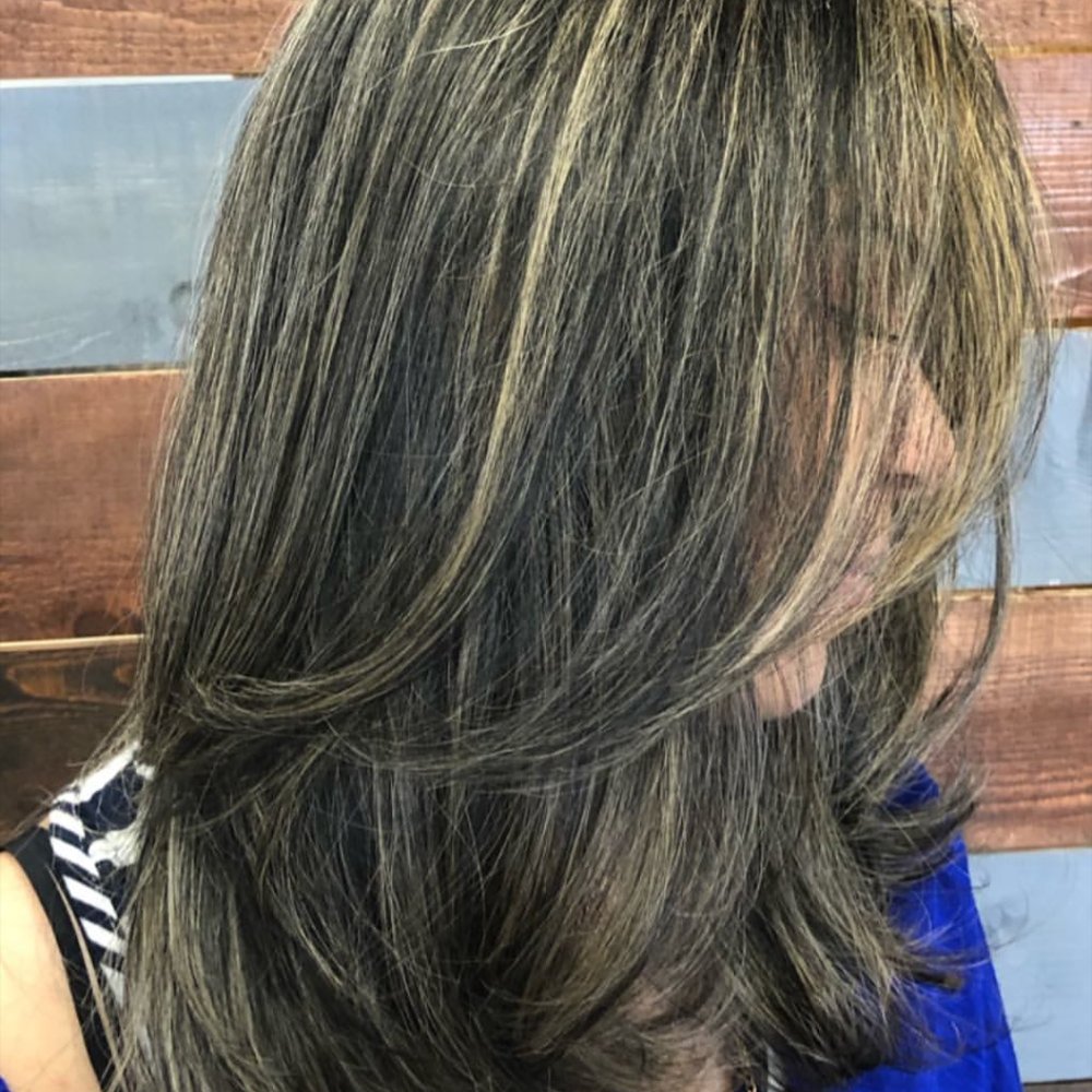 Hair cut and Highlights. Hair cut and Highlights.