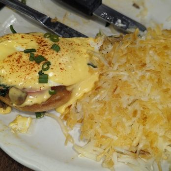 The Original Pancake House - Garden Benedict with hash browns - Waffles Near Me - Fort Collins, Colorado The Original Pancake House - Garden Benedict with hash browns - Waffles Near Me - Fort Collins, Colorado