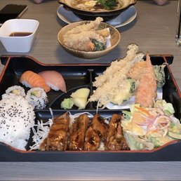 bento box with teriyaki chicken