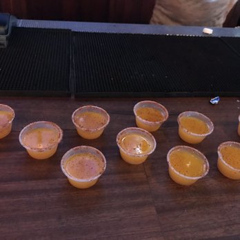 Papas & Beer - Mango shot - really good! - Bars Near Me - Ensenada, BCN