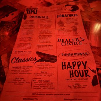 Bootlegger Tiki - Menu - Tiki Bars Near Me - Palm Springs, California Bootlegger Tiki - Menu - Tiki Bars Near Me - Palm Springs, California