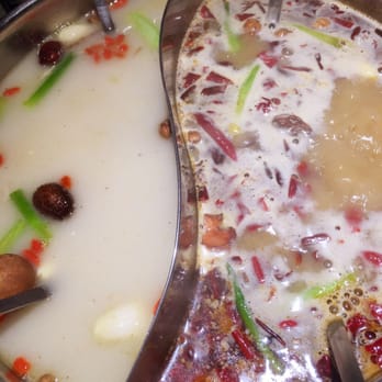 Happy Lamb Hot Pot - Half and Half Soup Base - Mongolian Near Me - Edison, New Jersey