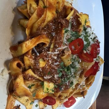 il vecchio - Lamb Ragu d'Abruzzo Pasta  (Dinner). Best Italian my husband has ever had. His words. - Italian Near Me - Pacific Grove, California