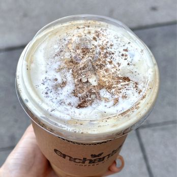 Enchanted Coffee - London Fog (half sweet w/ almond milk) SO GOOD - Coffee & Tea Near Me - Brea, California