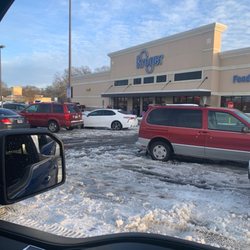 Kroger - The front of the Kroger parking lot.