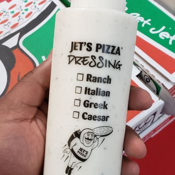 Jet's Pizza - You can order a whole bottle of ranch sauce on the side (be still my heart.) - Pizza Near Me - Virginia Beach, Virginia