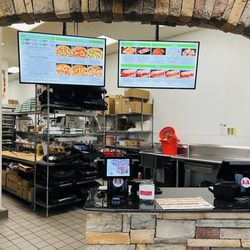 Marco's Pizza - Counter and menu