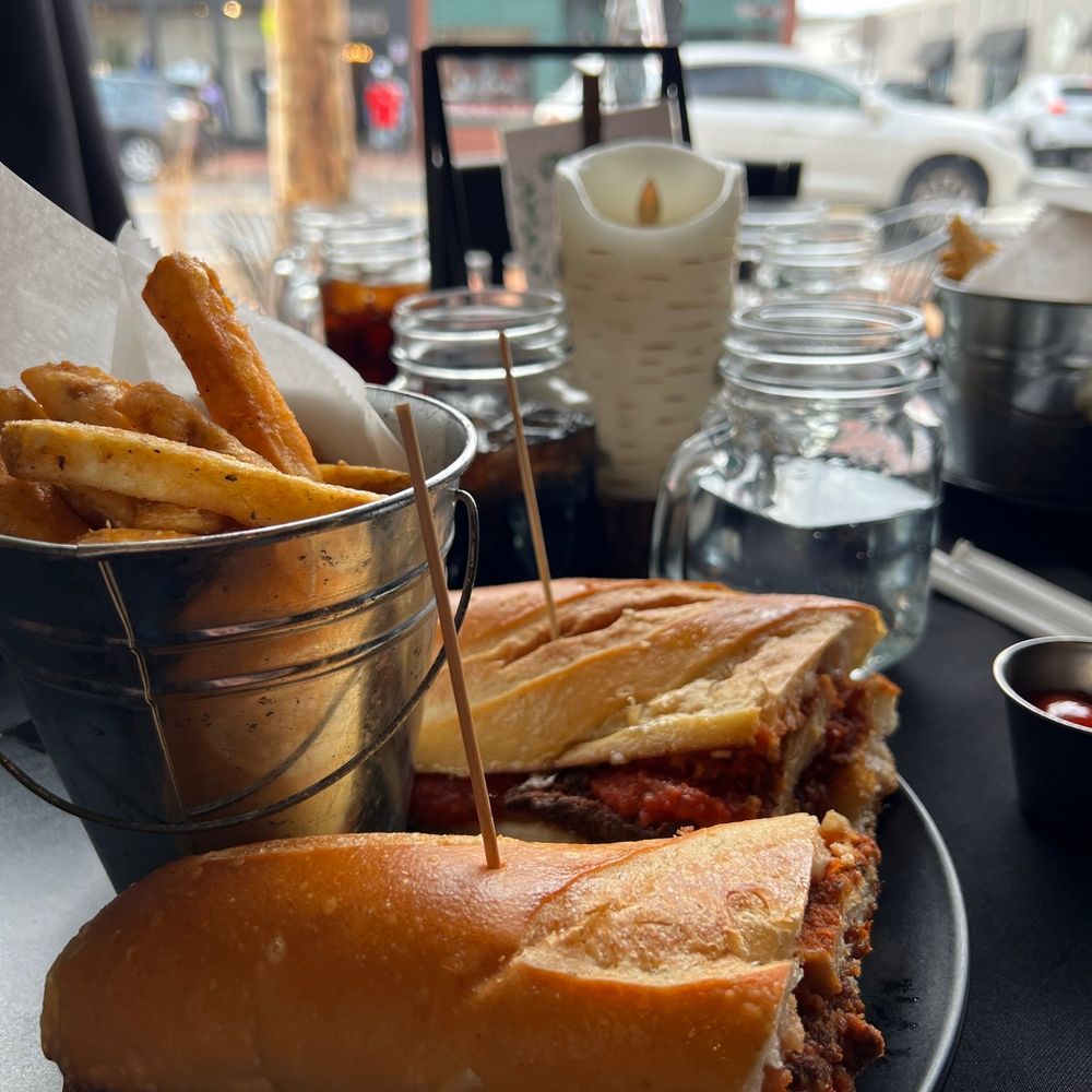 Elli’s Backyard - Chicken Parm with fries - American Near Me - Red Bank, New Jersey Elli’s Backyard - Chicken Parm with fries - American Near Me - Red Bank, New Jersey