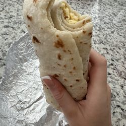 Little Mexico Taqueria - Bacon egg burrito