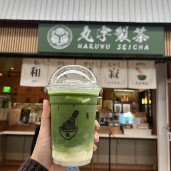 Maruwu Seicha - Matcha latte with tofu pudding - Coffee & Tea Near Me - San Francisco, California